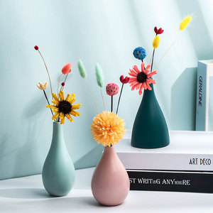 <strong>Colourful</strong> Porcelain Bud Art <strong>Flowers</strong> <strong>Vase</strong> Modern Home Wedding Table Decoration Ceramic <strong>Vases</strong> - Product Image 2