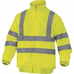 DELTA PLUS-Chaqueta de alta visibilidad de poliéster Oxford con revestimiento de poliuretano, amarillo fluorescente, de alta visibilidad, para ropa de trabajo, de color amarillo, de color amarillo, para el 2017 - Product Image 1