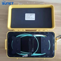 Caja de Cable de Lanzamiento de Fibra Óptica Sunet FTTH de 300 m, OM4, LC/UPC, FC/UPC, OTDR