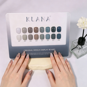 KLANA – ensemble de vernis à ongles en Gel, 8 couleurs, gris bleu, semi-permanent, à retirer par trempage, Kit de vernis à ongles en Gel UV LED pour Salon de manucure à domicile - Product Image 1