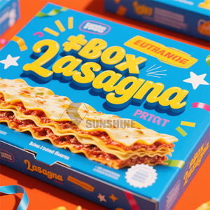Thân Thiện Với Môi Tùy Chỉnh Bao Bì Thực Phẩm Cho Sushi Lasagna Macaroni & Pho Mát Tái Chế Vật Liệu Có Thể Gập Lại Hộp Giấy Biểu Tượng Tùy Chỉnh Kích Thước - Product Image 2