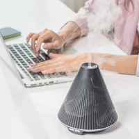 Humidificateur d'air intelligent portable électrique Volcano 160 ml, purificateur d'air, brume froide, désinfection, aromathérapie, commande par bouton, utilisation domestique et extérieure