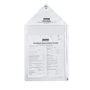 Porte-permis de travail imperméable personnalisé avec lettre, pochette transparente pour permis, pochette à documents zippée suspendue - Product Image 3