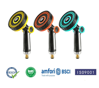 Nouvelle pistolet d'arrosage de jardin breveté 2026 à 6 fonctions avec commande au pouce, pulvérisateur de tuyau d'arrosage robuste, pistolet de pulvérisation de jardin