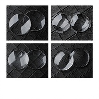 Lentilles optiques convexes et concaves en verre, de 7 mm à 110 mm, différentes tailles, pour l'enseignement scientifique au collège, petites lentilles grossissantes, vente en gros