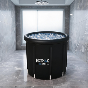 Bañera de Hielo Redonda Portátil de PVC con Filtro y Enfriador, Diseño Compatible, Terapia de Inmersión en Frío para Atletas, Bañera de Hielo - Product Image 1