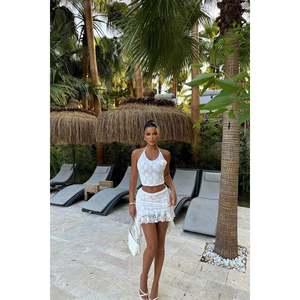 <b>WHITE</b> DARREL Lace <b>Bikini</b> Set Beachwear with Elegant Laces - Product Image 4