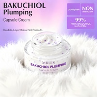 Crème en capsules repulpante au Bakuchiol 50G OEM/ODM, alternative au rétinol, hydratante avec complexe de collagène et de céramides pour l'anti-âge