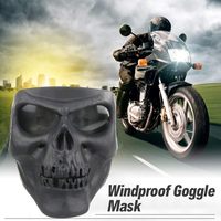 Masque intégral léger anti-UV400 pour sports de plein air, moto, VTT, airsoft, paintball, effet effrayant