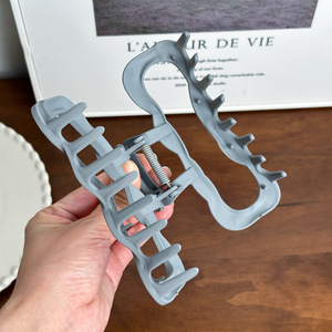 Pince à cheveux carrée de 12,5 cm style coréen, couleur bonbon, mate, antidérapante, à griffes de requin, accessoires de mode pour femmes - Product Image 5