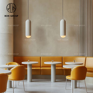 Juego de mesa y silla de restaurante curvada redonda de terciopelo de piedra sinterizada moderna, cabina de sofá, cabina de muebles para cafetería - Product Image 6