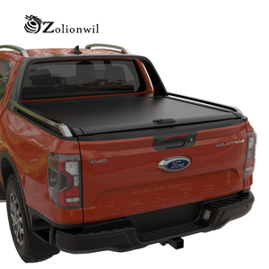 Zolionwil Couvre-caisse de camionnette rétractable en aluminium pour <span class=keywords><strong>Ford</strong></span> F-150 6.5 2015-2020 23+ <span class=keywords><strong>F250</strong></span> 350 - Product Image 1