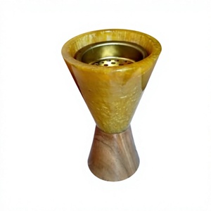 Royal Crafted Sandalwood Incense Burner Resin-Enhanced Oud Holder Eco-Friendly Religious Home Meditation Decor Ramadan Blessings - Product Image 1