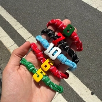 Pulsera Trenzada Personalizada Estilo Universitario, Impermeable, con Letras y Números, Joyería para el Espíritu de Equipo, Regalos para el Día del Partido