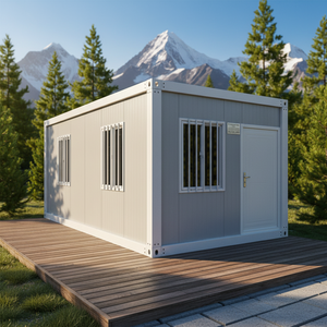 Casa Contenedor Modular de Lujo CE DDP de 20 pies/40 pies, Panel Sándwich de Acero Transpirable, Villa Rectangular Moderna, Desmontable, Prefabricada, para Camping - Product Image 3