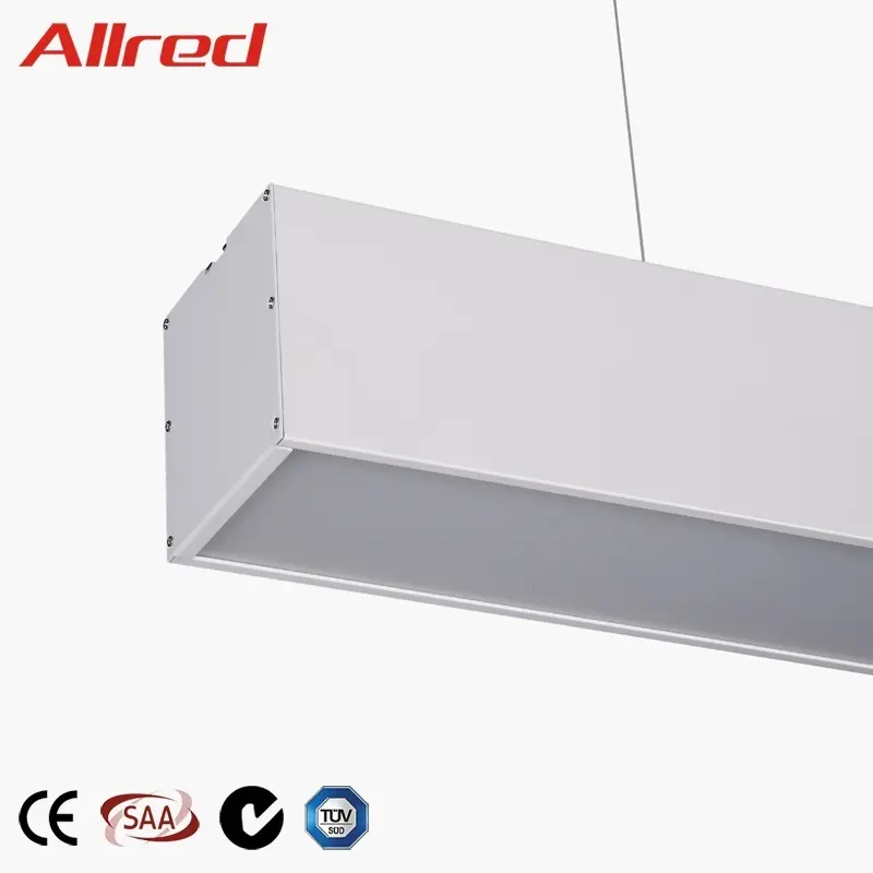 Led Linear Pendant Lamp Modern Commercial Lighting Large Aluminium Profile LED Linear Pendant Lamp 20W