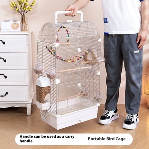 Jaula de acrílico transparente para pájaros, diseño de Villa grande para loro, cacatúa, periquito amoroso para observación de aves y paisaje - Product Image 2