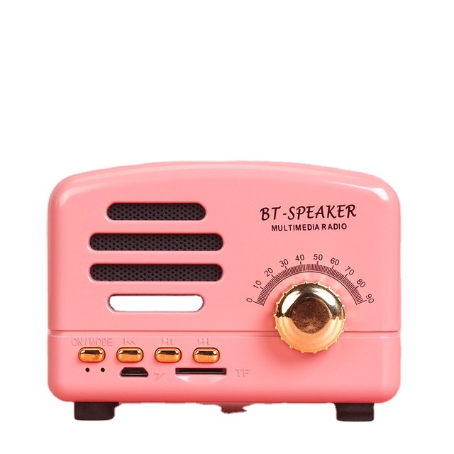 Small Retro Wireless Connection Speaker Mini Creative Portable Radio Card Mobile Phone Speaker
