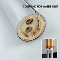 Keran Kamar Mandi 2 Lubang Model Modern dengan Tuas Tunggal, Inti Keramik, dan Bahan Stainless Steel untuk Pemasangan di Atas Meja (Deck Mounted) - Grosir Pabrik