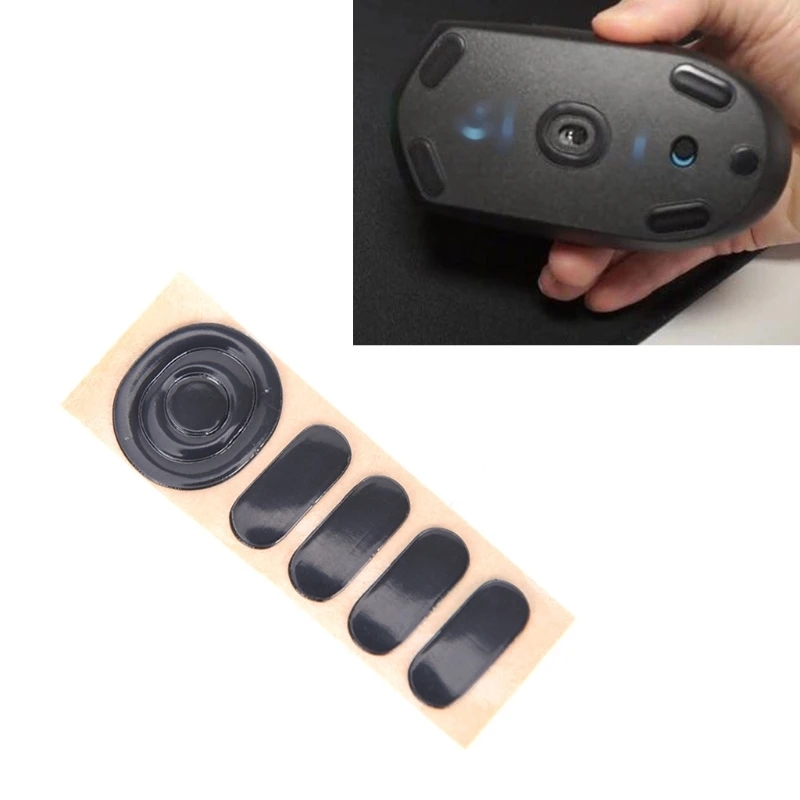 60Pcs Black Mouse Feet Skates - Replacement Pads For Logitech M215/M310/M325 Mice