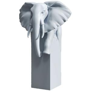 Diseños elegantes de cabeza de elefante de resina versátil de moda <span class=keywords><strong>para</strong></span> el hogar, oficina y escenas al aire libre - Product Image 3