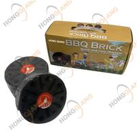 HongQiang BBQ BRICK Lumière instantanée faite à la machine Barbecue rapide et facile Nid d'abeille Coquille de noix de coco BBQ Charbon de bois