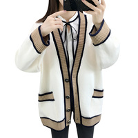 Neue Custom Ladies Sweater Strick oberteile Fashion Classic V-Ausschnitt Langarm Cardigan Sweater mit Knöpfen