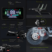 Scooter Commercial Multifonctionnel 4 Roues 1000W S20-19 avec Moteur et Frein Hydraulique Sûrs pour la Livraison de Marchandises sur Campus et en Usine