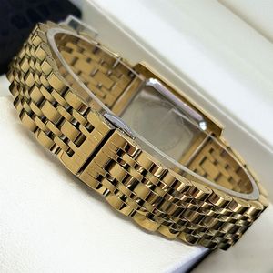 Golden Lady Square Steel <b>Bracelet</b> Watch - Luxury and Simple Watch with <b>Shell</b> Design - Gift for Ladies - Product Image 4