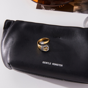 Boucle de <span class=keywords><strong>ceinture</strong></span> Anneau Acier Inoxydable <span class=keywords><strong>Deux</strong></span> Tons Ouvert Réglable Déclaration Tendance Hip Hop Or Argent Punk Rock Vintage Cadeau Femmes - Product Image 2