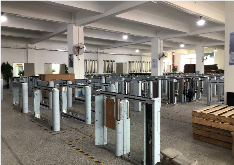 Custom Single Electronic Turnstile Gates Auto Servo Motor Construction Site Turnstiles