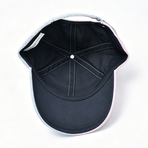 Gorra de Béisbol Unisex Rosa y Gris con Bordado de Estrella y Luna Dorada, Estilo Casual Ajustable para Uso Diario - Product Image 6