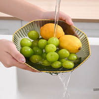 Plateau de rangement en plastique PET pour fruits et légumes, motif végétal, boîte de rangement de bureau pour graines de melon, collations et assiettes - Vente en gros