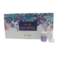 Sérum Ampoule Microneedle Peptide Or Transfrontalier OEM/ODM 5ml Hydratant et Éclaircissant pour le Visage, Usage Domestique pour Femmes, Logo Personnalisé