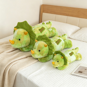 Peluches de dinosaures personnalisées avec logo, brodées, super douces, jouet en peluche, cadeau d'anniversaire, oreiller pour dormir, jouets en peluche de Triceratops - Product Image 4