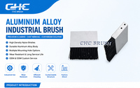 Brosse à bande en nylon haute densité avec base en alliage d'aluminium pour le dépoussiérage, mini brosse de nettoyage