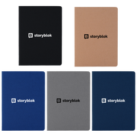 Cuadernos de papel Kraft de encuadernación de costura personalizados al por mayor, cuaderno de ejercicios promocional para estudiantes con papel de línea