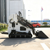 Mini-chargeuse sur chenilles compacte de 500 kg de capacité avec moteur Honda pour l'aménagement paysager et la construction