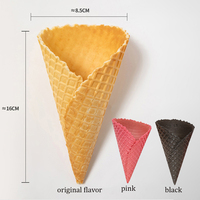 Gobelet à café comestible Calibre 8.5, Baril croustillant pour crème glacée Big Mac, Gobelet biscuit comestible, Cornet de crème glacée dessert