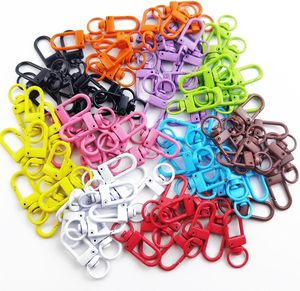 NSBELL PCS Mousquetons pivotants robustes en métal pour cordons, fermoirs mousquetons pour sacs à dos, breloques, tirettes de fermeture éclair, projets de perles, colorés - Product Image 4