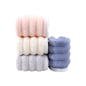 หมวกคลุมผมสำหรับเป่าผม ผ้าคอรัลฟลีซ 25x65 ซม. แห้งเร็ว สีพื้น ใช้ในบ้าน - Product Image 4