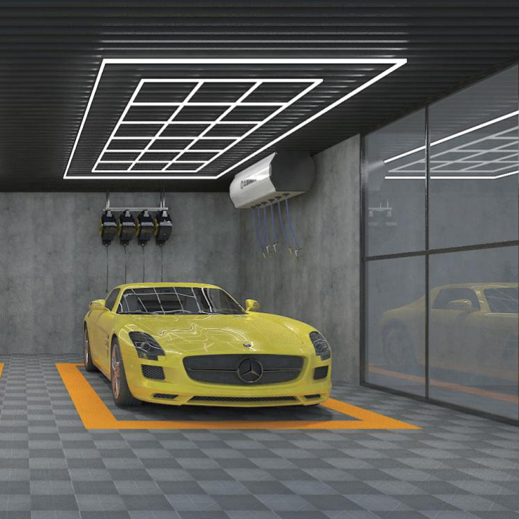 Honeycomb Ceiling Light Waterproof Garage Lighting
