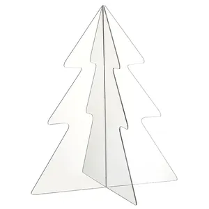 Acryl Creatieve Kerstboom Decoratie Tafelblad Groothandel Oogverblindende Kleurrijke Kerstcadeaus