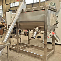 Équipement de mélange de 500 litres 1000 L Machine de mélange horizontale à arbre unique Mélangeur à ruban en acier inoxydable 304