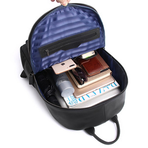 Men's Genuine Leather <b>Backpack</b> <b>Black</b> Animal Print Multi Functional Business Travel <b>Backpack</b> 20L Summer 2021 - Product Image 4