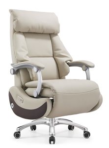 Silla de <span class=keywords><strong>Oficina</strong></span> Ejecutiva Ergonómica de Cuero de Lujo Moderna al por Mayor con Respaldo Alto, Reclinación Eléctrica, <span class=keywords><strong>Reposapiés</strong></span> y Garantía de 5 Años - Product Image 2