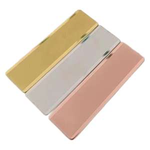 Targhette Personalizzate con Logo in Oro, Distintivi a Spilla, Targhette in Acciaio Inox Spazzolato con Magnete - Product Image 2