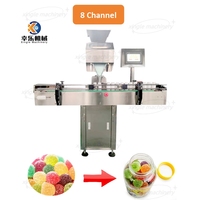 Ligne d'emballage automatique pour comprimés de lait Vitamine C Compteur de gomme Bouchage Étiquetage Ligne de production d'embouteillage pour comptage de comprimés de capsules