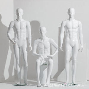 Manichini Maschili in Plastica a <span class=keywords><strong>Corpo</strong></span> Intero per Espositori <span class=keywords><strong>di</strong></span> Negozi <span class=keywords><strong>di</strong></span> Abbigliamento Maschile, Vetrine e Scaffalature - Product Image 1