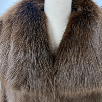 PRETTY STEPS Manteau court en fausse fourrure pour femme, col volumineux, style décontracté, ample et oversize, luxe, vêtement d'extérieur d'hiver, vente en gros